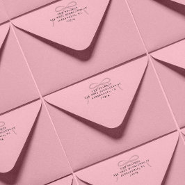 Carimbo Auto Entintado Simple Bow and Antique Serif Address