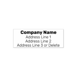 Carimbo Auto Entintado Simple Business Return Address Self-inking Stamp