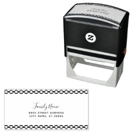 Carimbo Auto Entintado Simple Decorative Self Inking Rubber Stamp