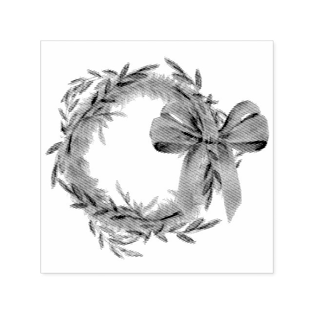 Carimbo Auto Entintado Simple Wreath Stamp (Design)