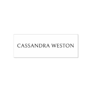 Carimbo Auto Entintado Simples Elegante Minimalista #82 Apenas Nome