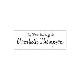 Carimbo Auto Entintado Simples Este Livro Pertence A...