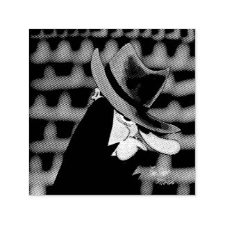 Carimbo Auto Entintado Sneaky villain cartoon character