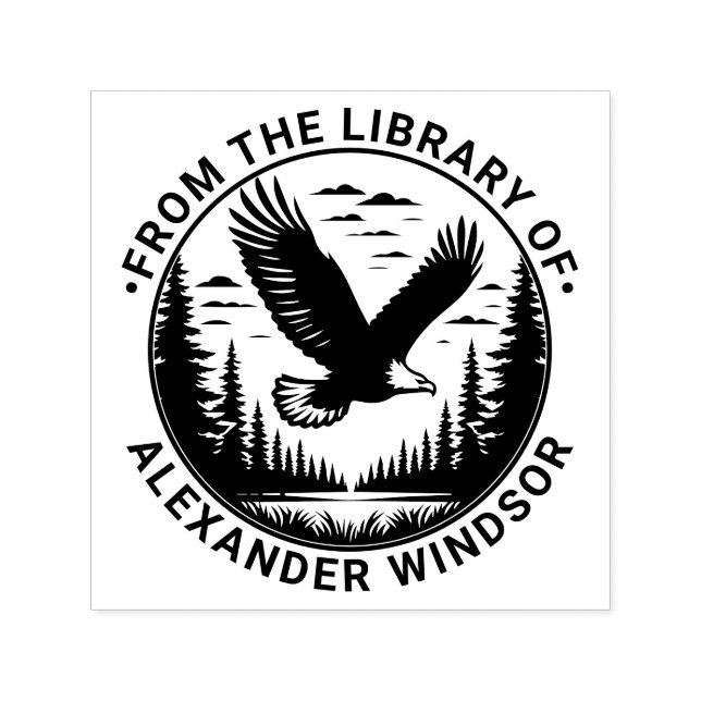 Carimbo Auto Entintado Soberana Bald Voando #5 Nome do Livro da Bibliotec (Design)