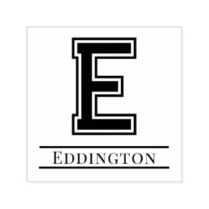 Carimbo Auto Entintado Solteiro Simples Negrito Nome do Monograma Inicial