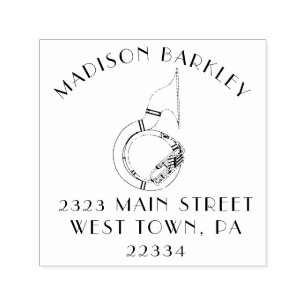 Carimbo Auto Entintado Sousaphone Marching Banda Música Professora Músico