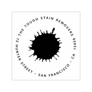 Carimbo Auto Entintado Splash de Manchas de Sangue de Tinta Digital - End