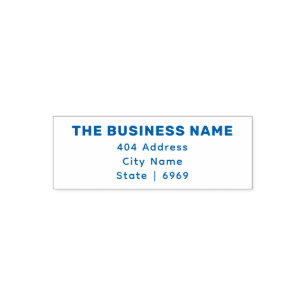 Carimbo Auto Entintado Sua empresa de logotipo   Endereço de devolução si