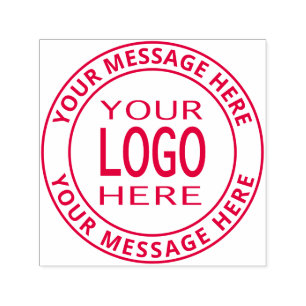Carimbo Auto Entintado Substituição de logotipo simples e texto persona