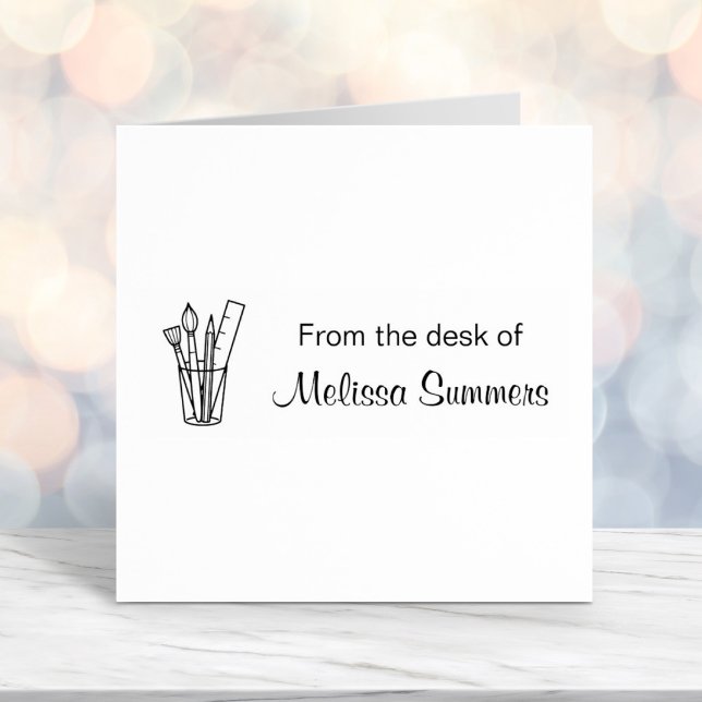 Carimbo Auto Entintado Suprimentos de Artesanato de Arte de Lápis de Pinc (Criador carregado)