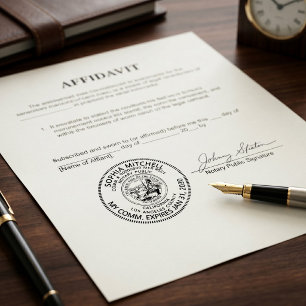 Carimbo Auto Entintado Tabelião Público Profissional   Estados da Califór