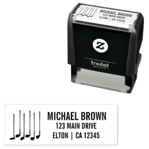 Carimbo Auto Entintado Tacos de golfe personalizados logo