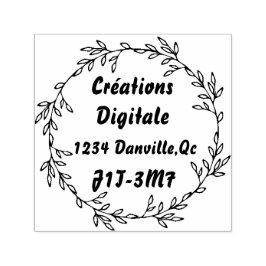 Carimbo Auto Entintado Tampon auto-encreur rond charmant