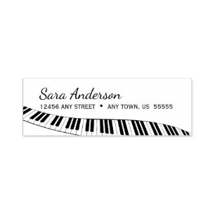 Carimbo Auto Entintado Teclado de piano moderno