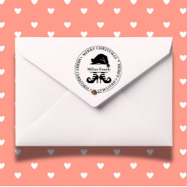 Carimbo Auto Entintado Tema da Elf Christmas Girl