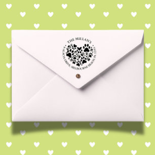 Carimbo Auto Entintado tema de amante de cachorro