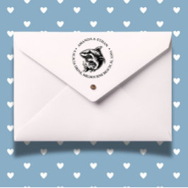 Carimbo Auto Entintado Tema de Tubarão Feliz