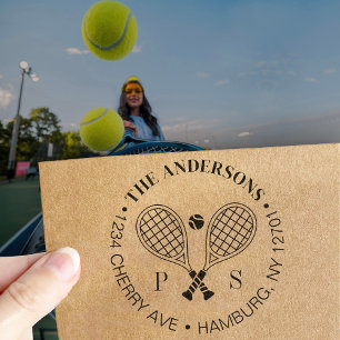 Carimbo Auto Entintado Tenis combinação perfeita Nome personalizado Ender