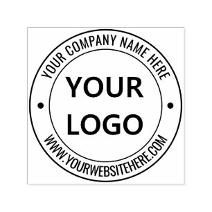 Carimbo Auto Entintado Texto do logotipo comercial personalizado Selo de