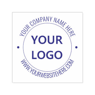 Carimbo Auto Entintado Texto do logotipo comercial personalizado Selo de