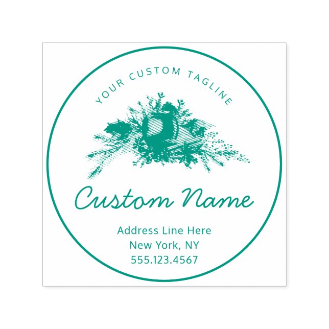 Carimbo Auto Entintado Texto personalizado de Férias de inverno ou Férias (Design)