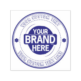 Carimbo Auto Entintado Texto redondo personalizado com logotipo