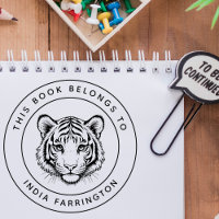 Tigre De Bebê Personalizado Este Livro Pertence Ao