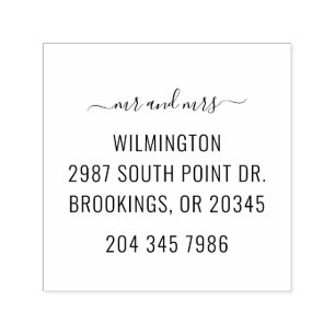 Carimbo Auto Entintado Tipografia Moderna de Letra Minimalista