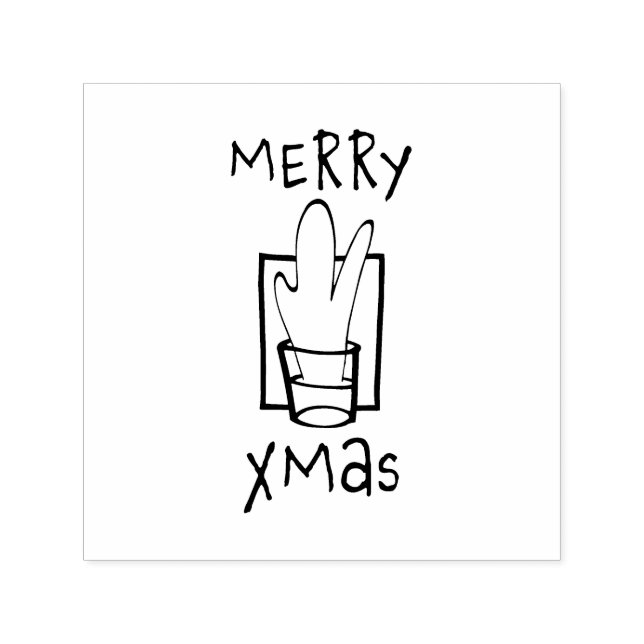 Carimbo Auto Entintado Tiros de Natal Feliz (Design)