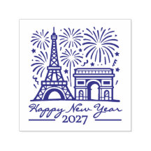 Torre Eiffel Personalizada Fogos de Artifício Ano 