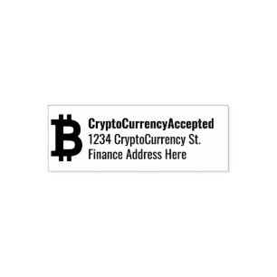 Carimbo Auto Entintado Trader de criptomoeda Bitcoin