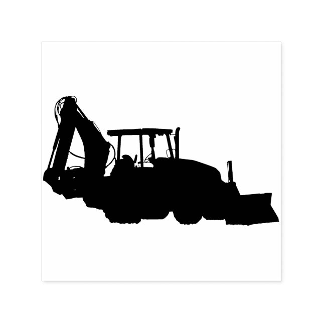 Carimbo Auto Entintado Trator de construção (Design)