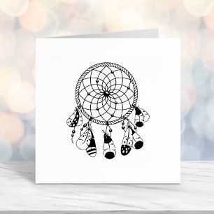 Carimbo Auto Entintado Tribal Dreamcatcher Boho