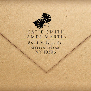 Carimbo Auto Entintado Tropical deixa dois sobrenomes Endereço de devoluç