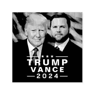 Carimbo Auto Entintado Trump Vance 2024 Campanha política