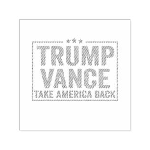 Carimbo Auto Entintado Trump Vance Retira a Eleição Americana