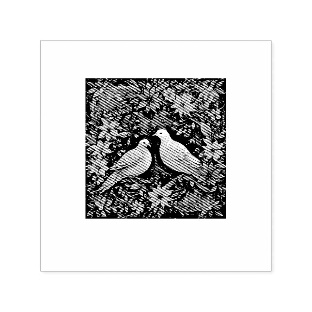 Carimbo Auto Entintado Two Turtle Doves (Design)