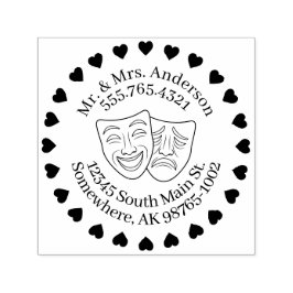 Carimbo Auto Entintado Um Contato Pessoal de Toque Teórico