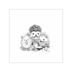 Carimbo Auto Entintado Um desenho animado para crianças de tenra idade