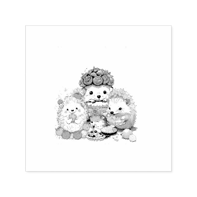 Carimbo Auto Entintado Um desenho animado para crianças de tenra idade (Design)