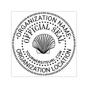 Carimbo Auto Entintado URL do Scallop Genérico de Selo Personalizado