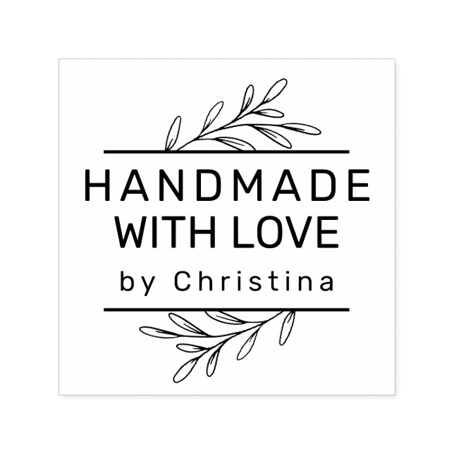 Carimbo Auto Entintado Verde moderno Crie seu próprio artesanato (Design)