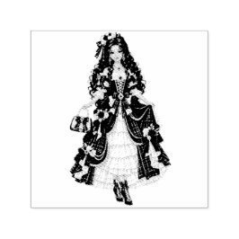 Carimbo Auto Entintado Victorian Princess in Christmas Outfit