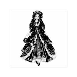 Carimbo Auto Entintado Victorian Princess in Plaid
