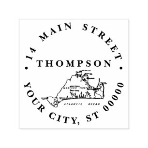 Carimbo Auto Entintado Vineyard Vint Map #1 da Martha: Endereço de devolu