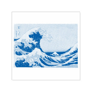 CARIMBO AUTO ENTINTADO VINTAGE HOKUSAI UKIYO IMPRESSÃO