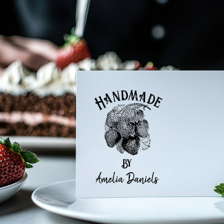 Carimbo Auto Entintado Vintage Strawberry Handmade By Rubber Stamp