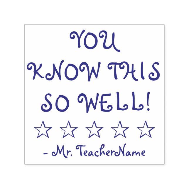 Carimbo Auto Entintado "VOCÊ SABE TÃO BEM!" + Nome Personalizado do Tutor (Design)