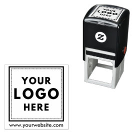 Carimbo Auto Entintado Web site da Companhia de Logotipo Quadrado Persona