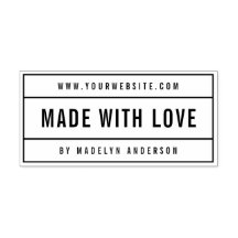 Website de Nome de Negrito Moderno Feito Com Amor